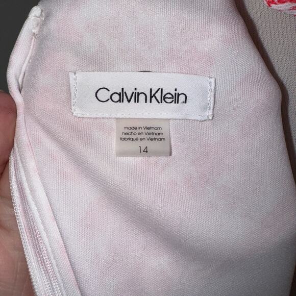 Calvin Klein Bandana Print Swing Regatta Dress Sz 14 NWOT - Picture 8 of 9